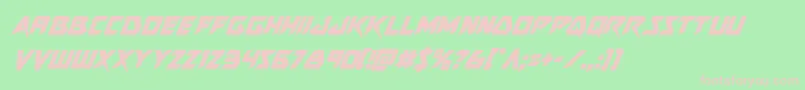 Skirmishercondital Font – Pink Fonts on Green Background