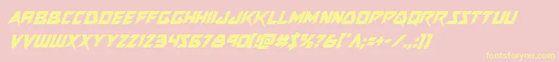 fuente Skirmishercondital – Fuentes Amarillas Sobre Fondo Rosa