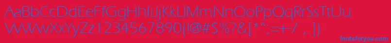 ErgoelightRegular Font – Blue Fonts on Red Background
