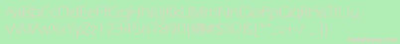 ErgoelightRegular Font – Pink Fonts on Green Background