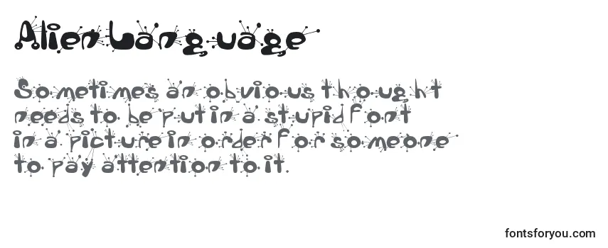 AlienLanguage Font