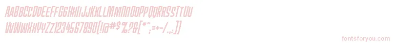 Mecheffects1bbItal Font – Pink Fonts on White Background