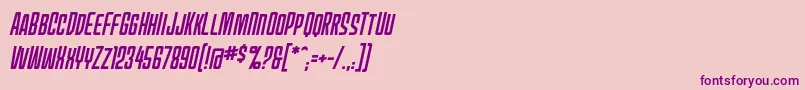 Mecheffects1bbItal Font – Purple Fonts on Pink Background