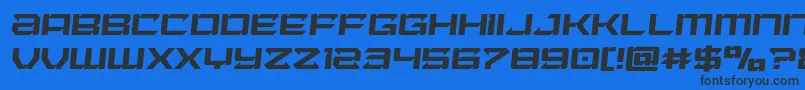 Laserwolfsemital Font – Black Fonts on Blue Background