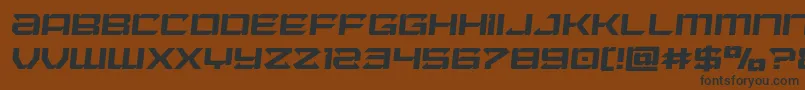 Laserwolfsemital Font – Black Fonts on Brown Background
