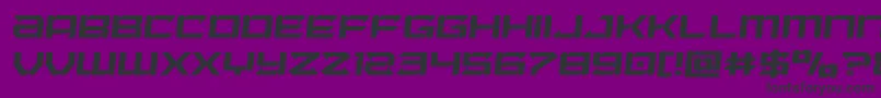 Fonte Laserwolfsemital – fontes pretas em um fundo violeta