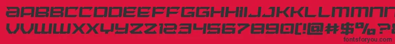 Laserwolfsemital Font – Black Fonts on Red Background