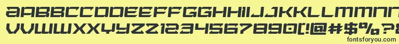 Laserwolfsemital Font – Black Fonts on Yellow Background