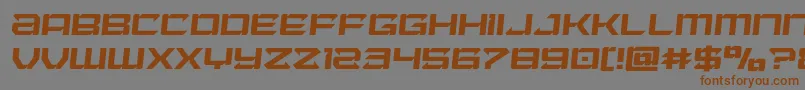 Laserwolfsemital Font – Brown Fonts on Gray Background