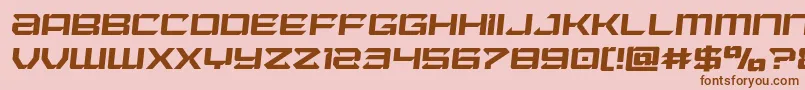 Laserwolfsemital Font – Brown Fonts on Pink Background