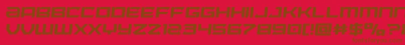 Laserwolfsemital-fontti – ruskeat fontit punaisella taustalla