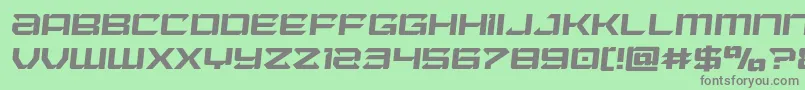 Laserwolfsemital Font – Gray Fonts on Green Background