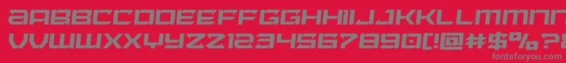 Laserwolfsemital Font – Gray Fonts on Red Background