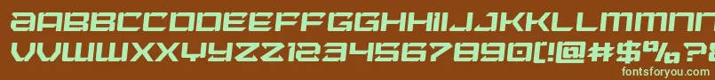 Laserwolfsemital Font – Green Fonts on Brown Background