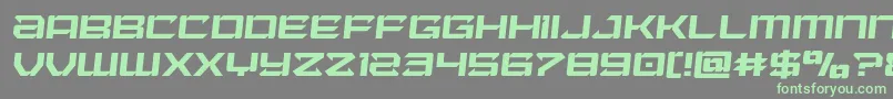 Laserwolfsemital-fontti – vihreät fontit harmaalla taustalla