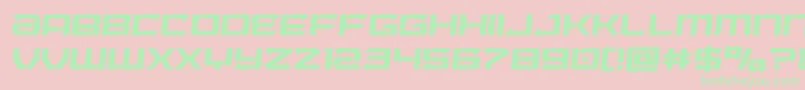 Laserwolfsemital Font – Green Fonts on Pink Background