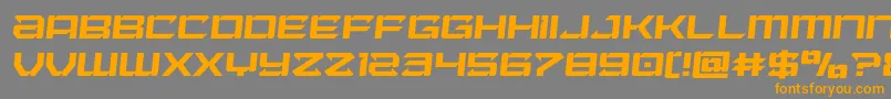 Laserwolfsemital-fontti – oranssit fontit harmaalla taustalla
