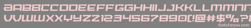 フォントLaserwolfsemital – 灰色の背景にピンクのフォント