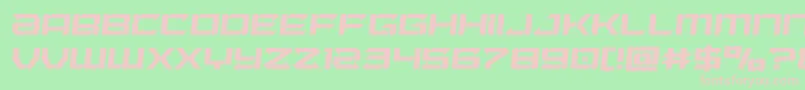 Laserwolfsemital Font – Pink Fonts on Green Background