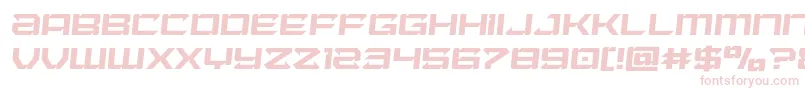 フォントLaserwolfsemital – 白い背景にピンクのフォント