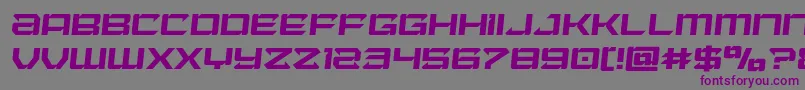Police Laserwolfsemital – polices violettes sur fond gris