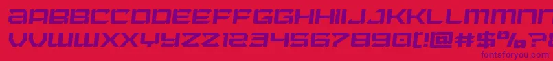 Fonte Laserwolfsemital – fontes roxas em um fundo vermelho