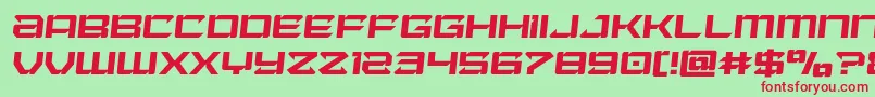 Laserwolfsemital Font – Red Fonts on Green Background