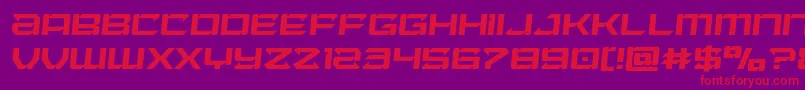 Laserwolfsemital Font – Red Fonts on Purple Background