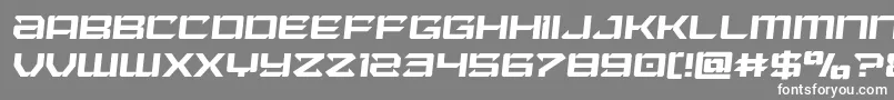 フォントLaserwolfsemital – 灰色の背景に白い文字