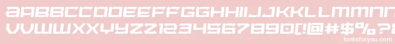 Laserwolfsemital Font – White Fonts on Pink Background