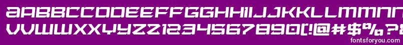 Laserwolfsemital Font – White Fonts on Purple Background