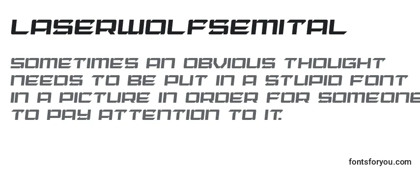 Laserwolfsemital Font