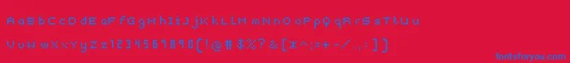 More about Snap2Grid Font Snap2Grid Font – Blue Fonts on Red Background