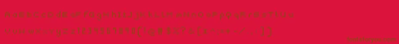 Czcionka Snap2Grid – brązowe czcionki na czerwonym tle