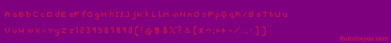 Шрифт Snap2Grid – красные шрифты на фиолетовом фоне