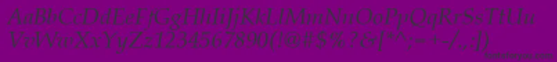 Шрифт QueensI – чёрные шрифты на фиолетовом фоне