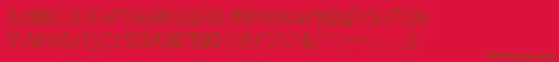 Pollock4ctt Font – Brown Fonts on Red Background
