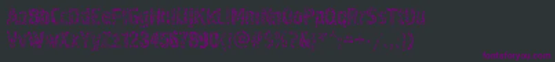 Pollock4ctt Font – Purple Fonts on Black Background