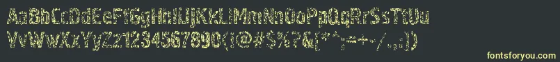 Pollock4ctt Font – Yellow Fonts on Black Background
