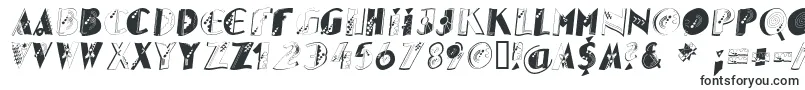 Шрифт Glitteroblique – граффити шрифты