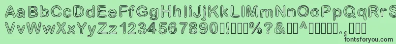 Jesuisdoublee Font – Black Fonts on Green Background