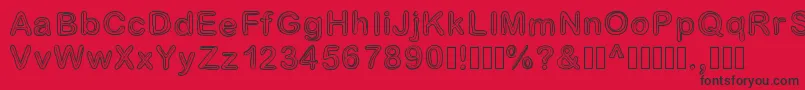 Jesuisdoublee Font – Black Fonts on Red Background