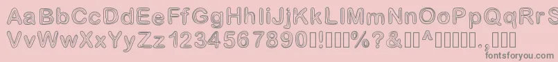 Jesuisdoublee Font – Gray Fonts on Pink Background