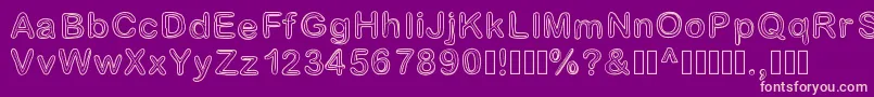 Jesuisdoublee Font – Pink Fonts on Purple Background