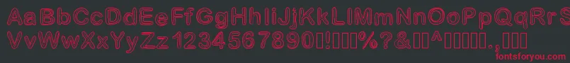 Jesuisdoublee Font – Red Fonts on Black Background