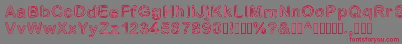 Jesuisdoublee Font – Red Fonts on Gray Background