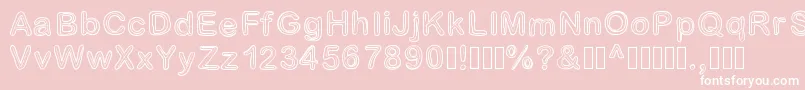 Jesuisdoublee Font – White Fonts on Pink Background