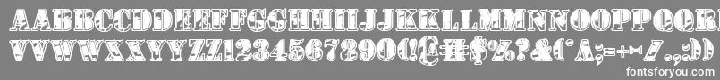 1stcav2 Font – White Fonts on Gray Background