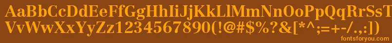 En savoir plus sur la police CentennialltstdBold Police CentennialltstdBold – polices orange sur fond brun