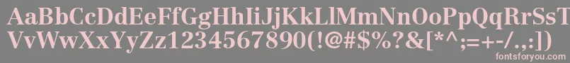 CentennialltstdBold Font – Pink Fonts on Gray Background